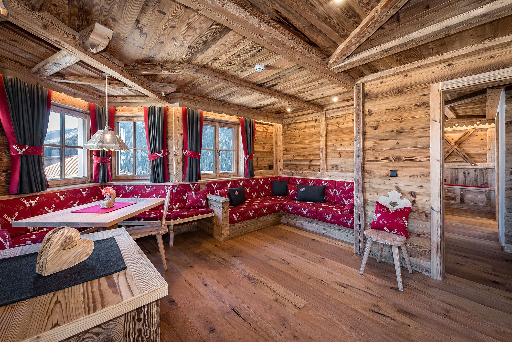 Schlafzimmer im Almchalet
